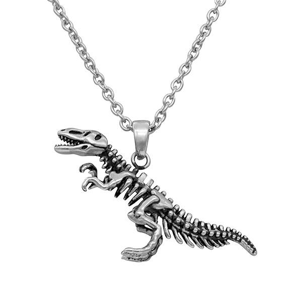 Dinosaur Necklace T-Rex Skeleton Pendant - Brand My Case