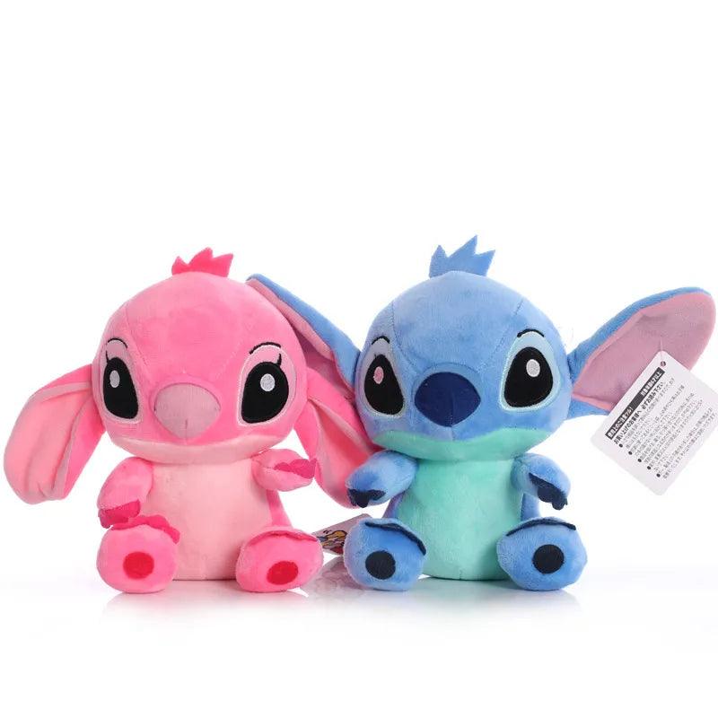 Disney Cartoon Blue Pink Stitch Plush Dolls Anime Toys Lilo and Stitch 20CM Stich Plush Stuffed Toys Christmas Gifts for Kids - Brand My Case