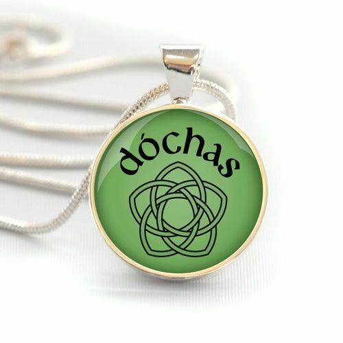 Dóchas – Irish "Hope" Celtic Rose Silver-Plated Necklace & Bracelet - Brand My Case
