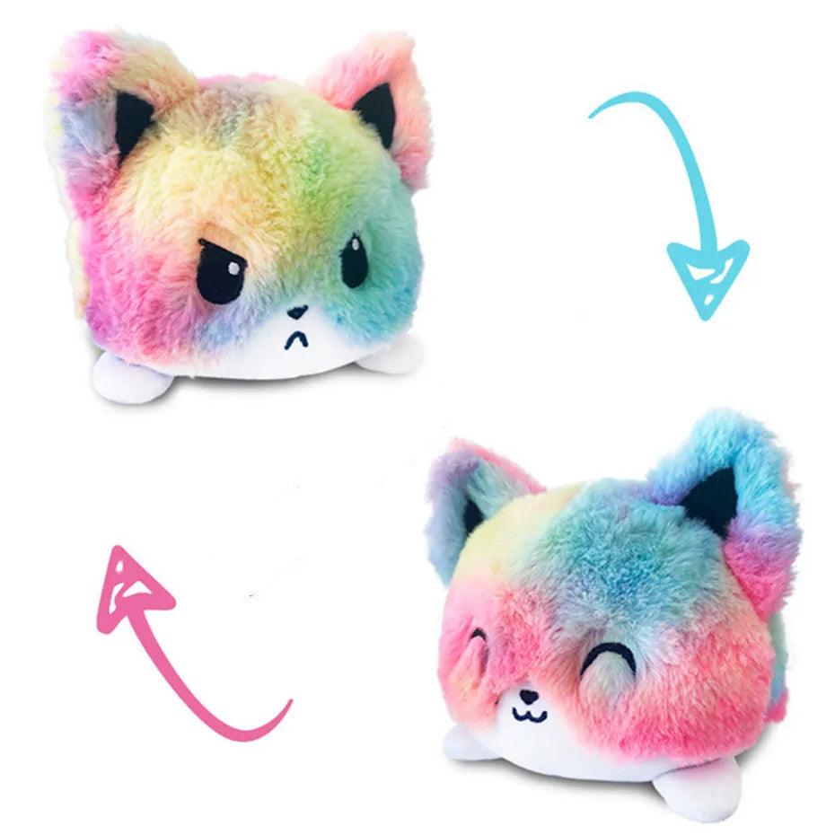 Double Sided Cat Gato Kids Flip Plushie Animals Unicorn Peluches For Pulpos Playtime Game FNAF Five Nights Plush Toy - Brand My Case