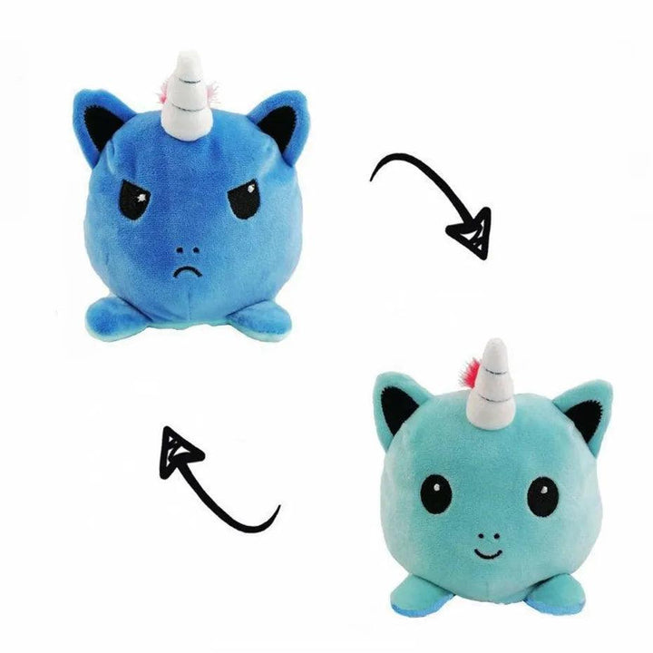 Double Sided Cat Gato Kids Flip Plushie Animals Unicorn Peluches For Pulpos Playtime Game FNAF Five Nights Plush Toy - Brand My Case