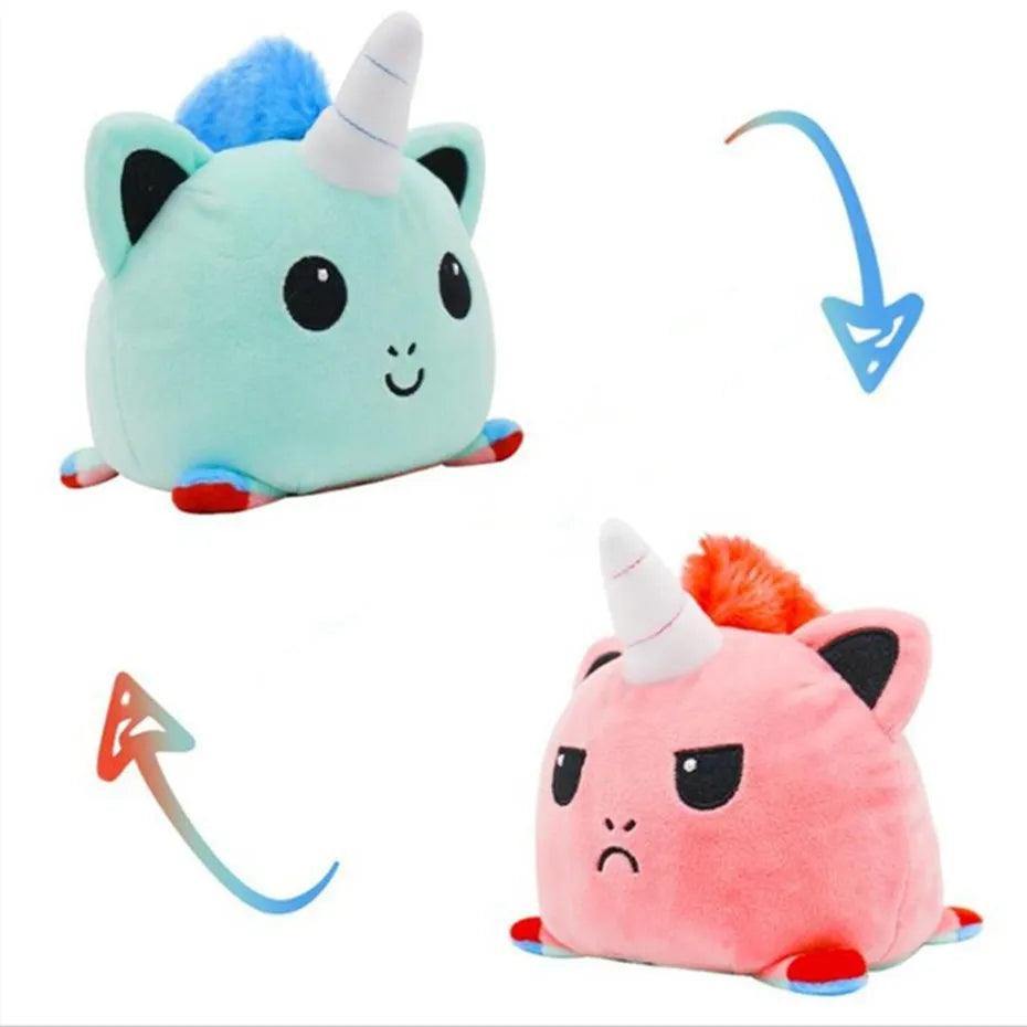 Double-Sided Flip Cat Gato Kids Plushie Animals Unicorn Peluches Playtime Game FNAF Five Nights Cute Doll Plush Toy - Brand My Case