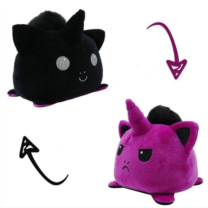 Double-Sided Flip Cat Gato Kids Plushie Animals Unicorn Peluches Playtime Game FNAF Five Nights Cute Doll Plush Toy - Brand My Case