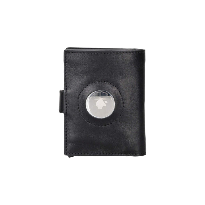 Douglas Leather Pop-Up Cardholder with Compatible Apple AirTag - Brand My Case