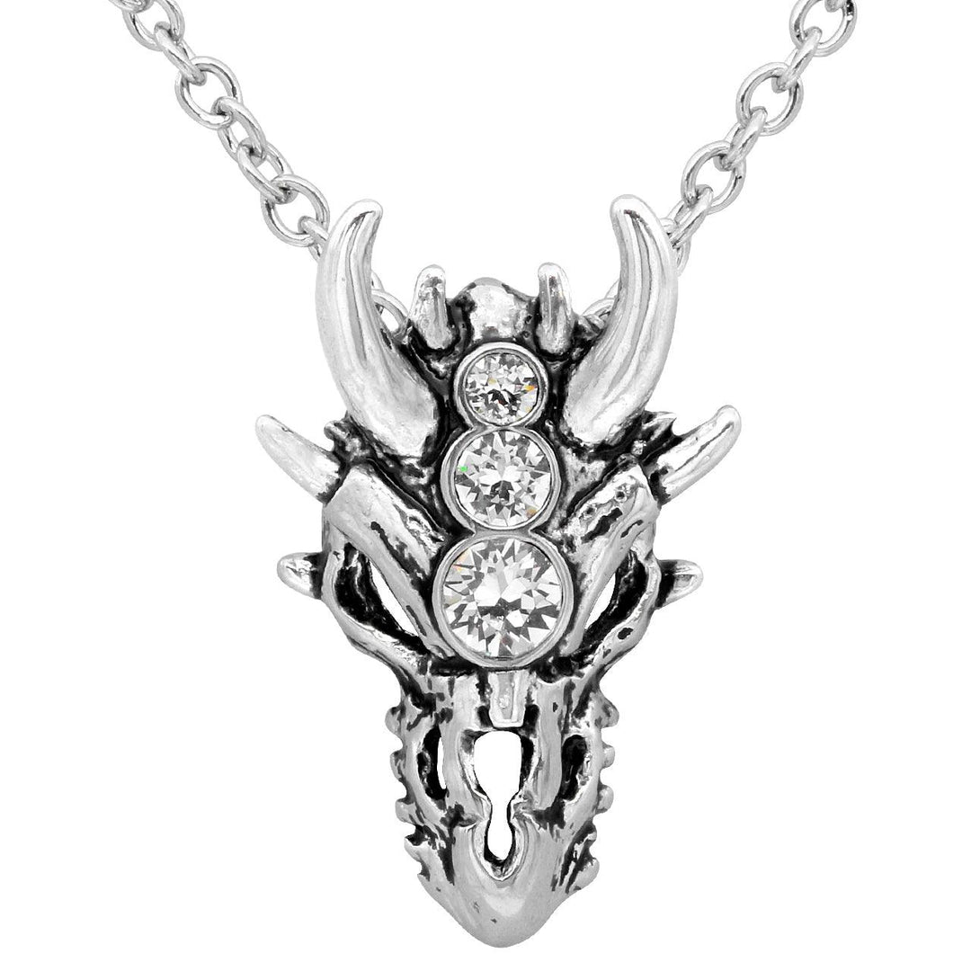 Dragon Skull Necklace with Crystals - Brand My Case