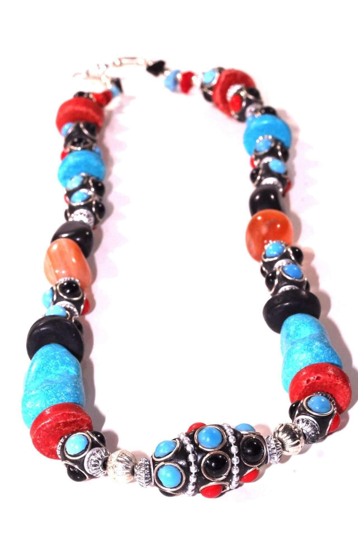 Eastern Flare Resin Beads & Charms Necklace - Brand My Case