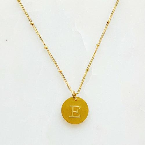 Ellison + Young: Singular Charm Initial Necklace - Brand My Case
