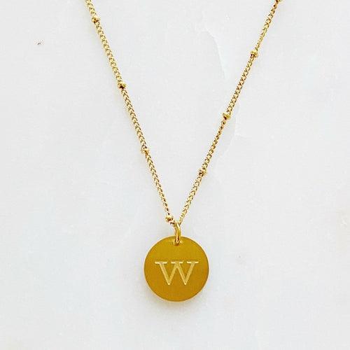 Ellison + Young: Singular Charm Initial Necklace - Brand My Case