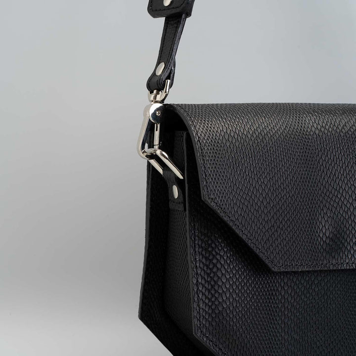 Embossed snake print purse - Hypatia - Brand My Case