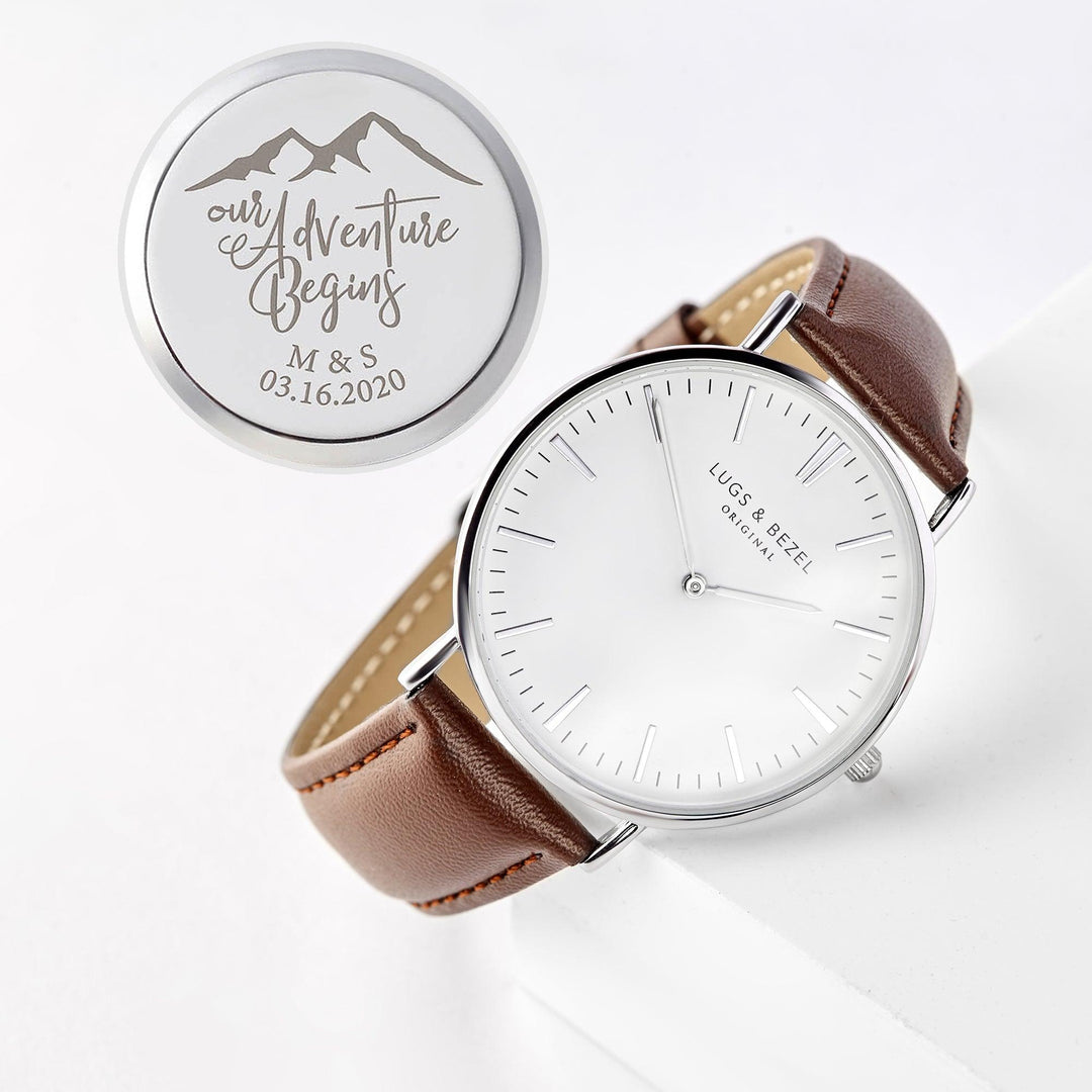 Engraved Watch For Him, Personalized Anniversary Gift for Boyfriend - Brand My Case