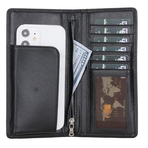 Evra Customizable, Genuine Leather Universal Wallet for Unisex - Brand My Case