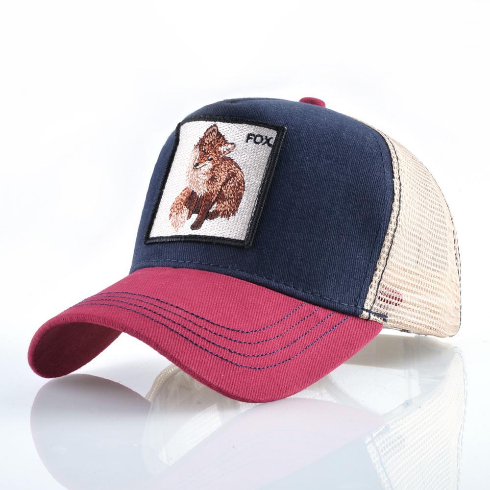 Fashion Animals Embroidery Baseball Caps Men Women Snapback Hip Hop Hat Summer Breathable Mesh Sun Gorras Unisex Streetwear Bone - Brand My Case