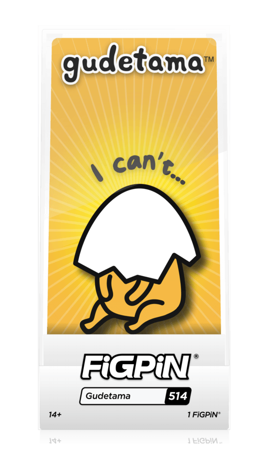 FiGPiN Gudetama [I Can't] #514 Limited Edition 1500 - Brand My Case