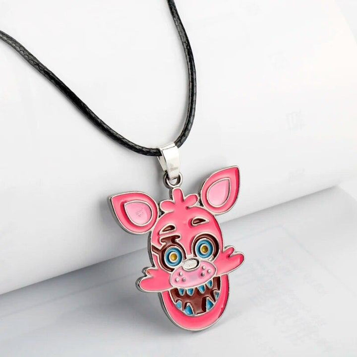 FIVENIGHTSATFREDDY Rope Chain Necklaces Game Jewelry FNAF Freddy Foxy Bonnie Chica Leather Rope Necklace Kid Christmas Gift - Brand My Case