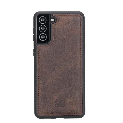 Flex Cover Back Leather Cases for Samsung Galaxy S21 Series - Brand My Case