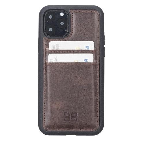 Flexible Leather Back Cover With Card Holder for iPhone 11 Series - Brand My Case