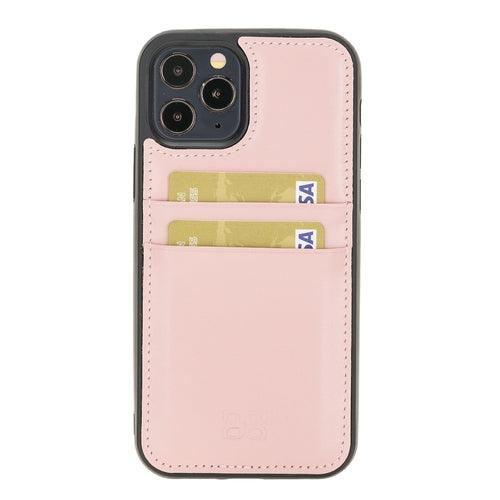 Flexible Leather Back Cover with Card Holder for iPhone 12 Series - Brand My Case