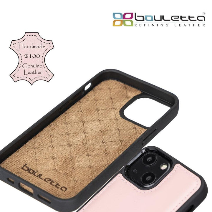Flexible Leather Back Cover with Card Holder for iPhone 13 Series - Brand My Case