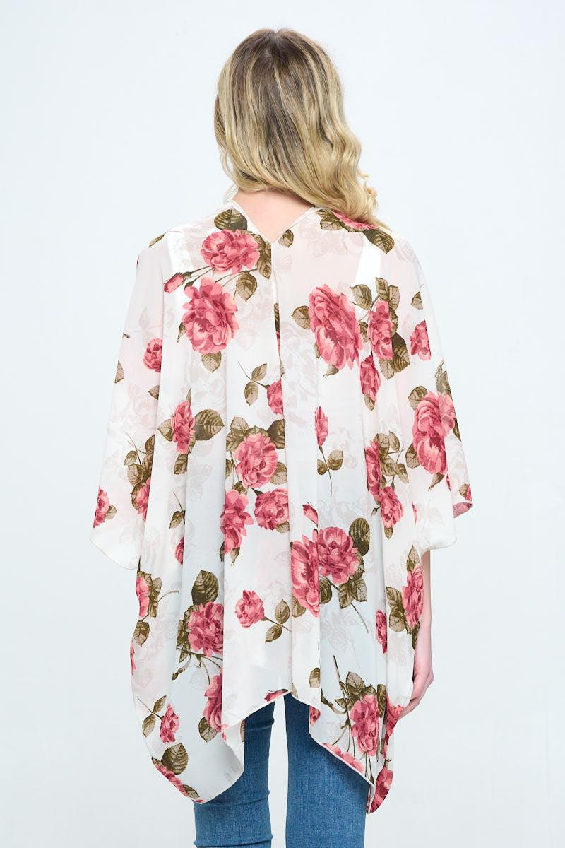 Floral printed oversized kimono - Brand My Case