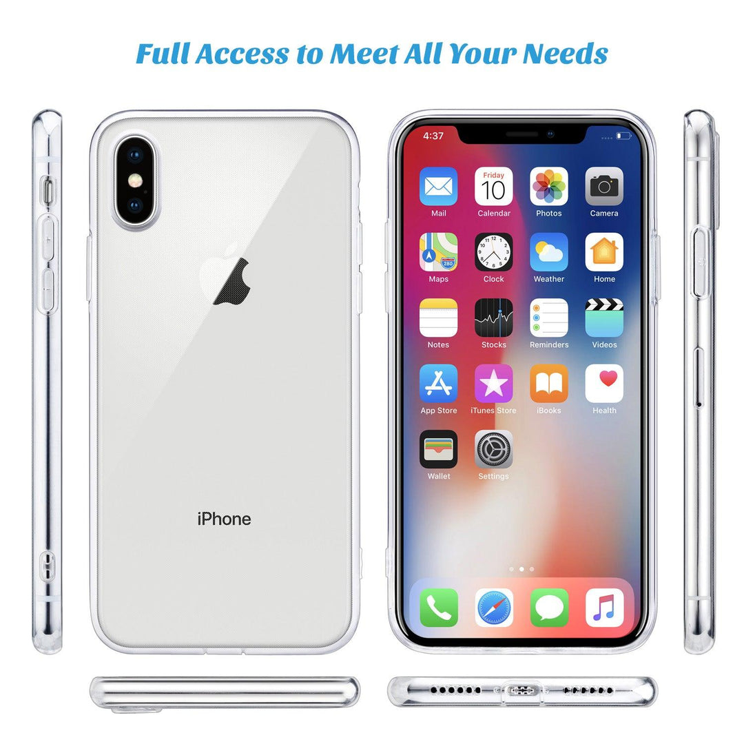 For iPhone X Case, WEFOR Slim Clear Soft TPU Cover - Brand My Case