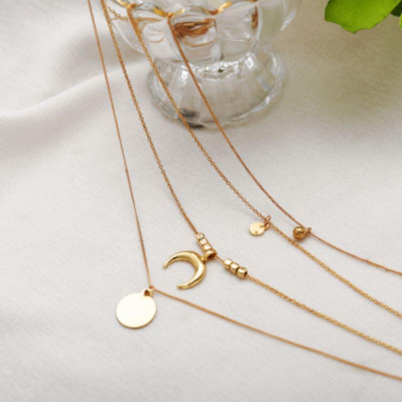 Four Layer Golden Necklace - Brand My Case