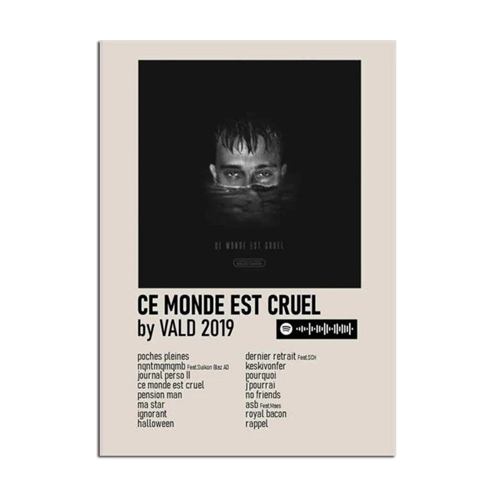 French Rap Music Posters - Vintage Album Wall Art Prints - Home Decor - Brand My Case