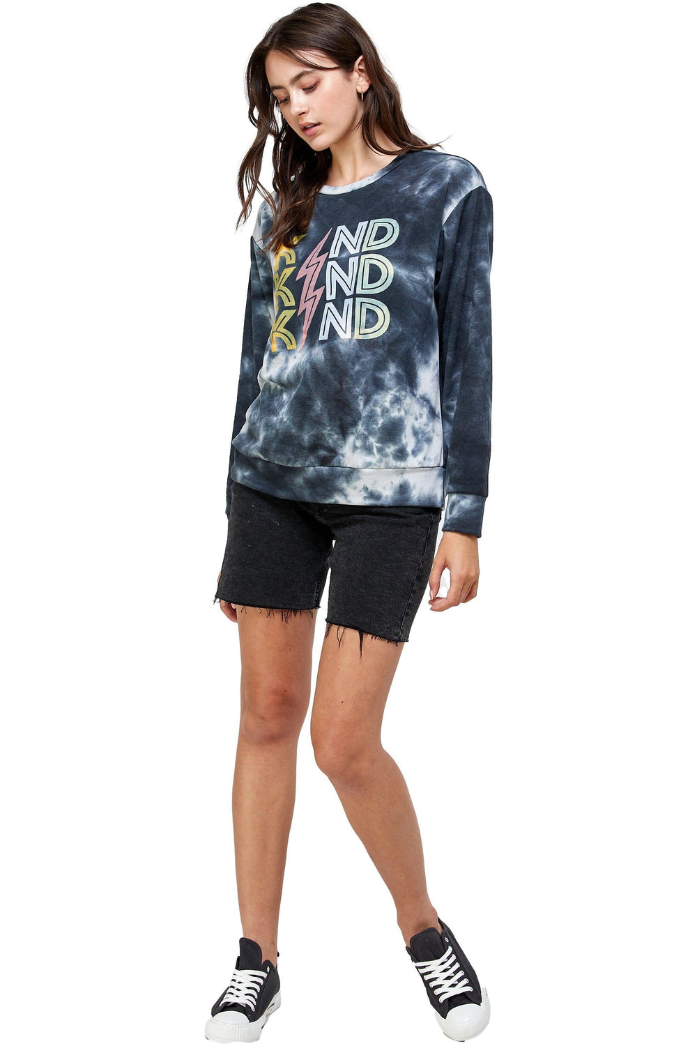 French Terry Tie Dye Screen Printed Sweatshirts - Brand My Case