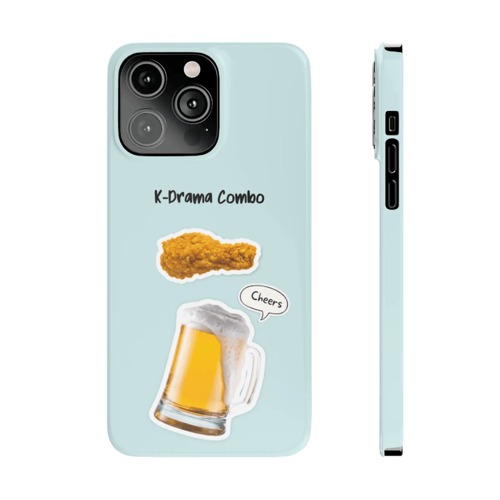 Fried Chicken and Beer Slim Case for iPhone 14 Series - Brand My Case