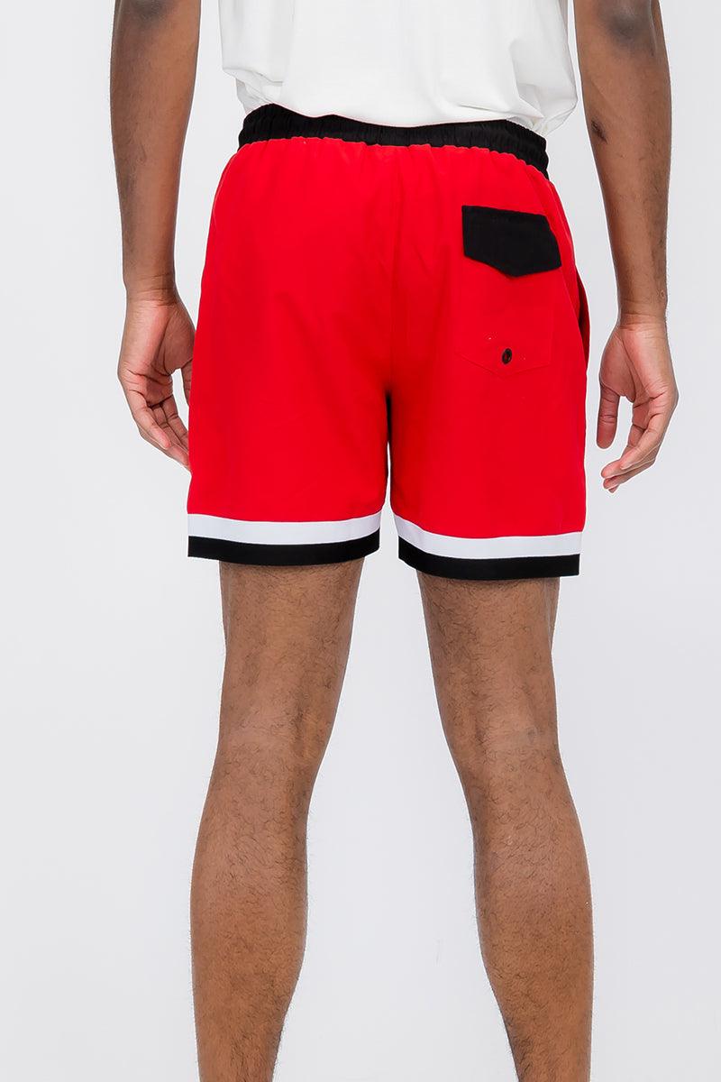 Fronted Cali Rep Print Swim Shorts - Brand My Case