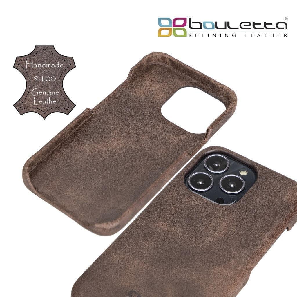 Full Leather Coating Back Cover for Apple iPhone 13 Series - Brand My Case