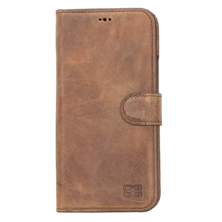 Full Leather Coating Detachable Wallet Case for Apple iPhone 13 Series - Brand My Case