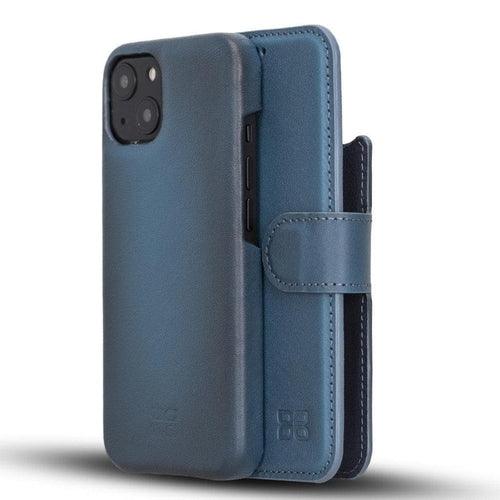 Full Leather Coating Detachable Wallet Case for Apple iPhone 13 Series - Brand My Case
