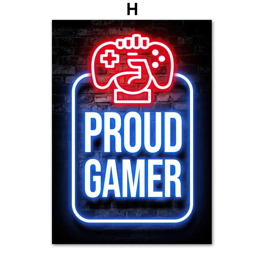Gaming Room Decoration Premium Poster - Brand My Case
