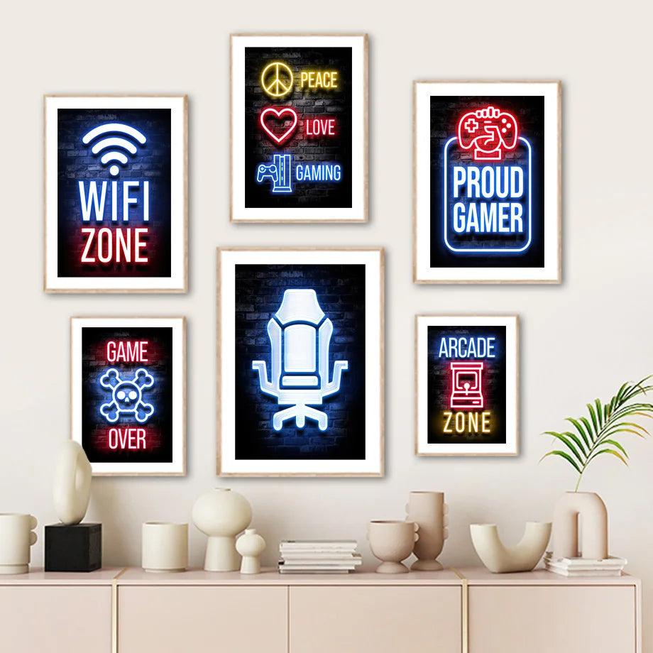 Gaming Room Decoration Premium Poster - Brand My Case