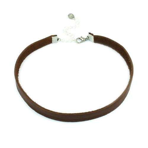 Genuine Leather Choker Necklace - Brand My Case