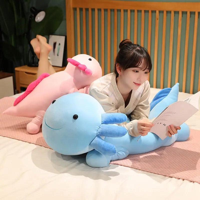 Giant Colorful Newt Plush Toy - Brand My Case