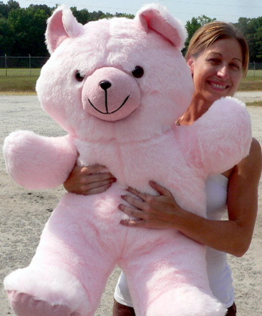 Giant Pink Teddy Bear 36 Inches Soft 3 Foot Teddybear Made in USA - Brand My Case