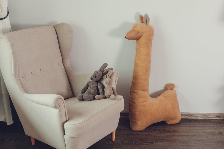 Giant Plush Toy Alpaca, rust - Brand My Case