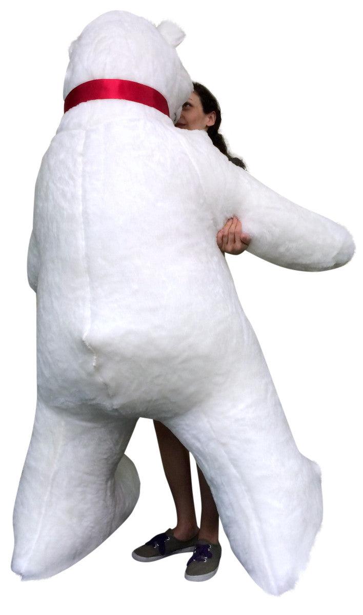 Giant Stuffed Polar Bear 5 Feet Tall Huge Stuffed Animal Made in USA - Brand My Case