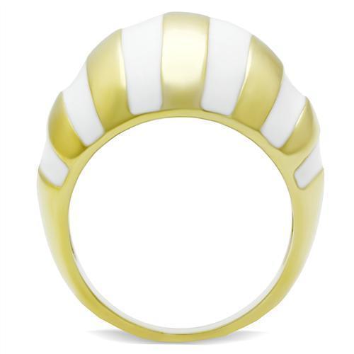 GL023 - IP Gold(Ion Plating) Brass Ring with No Stone - Brand My Case