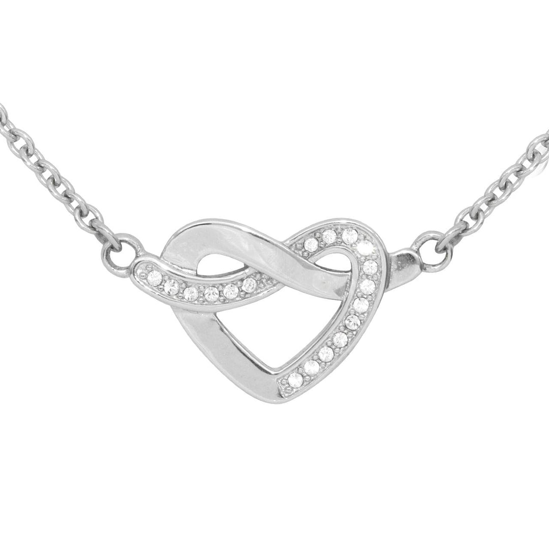 Glimmering Heart Knot Necklace - Brand My Case