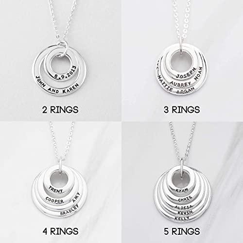 Grandchildren Necklace, Grandma Jewelry, Grandma Necklace With Names - Brand My Case