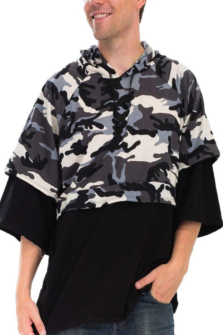 HALF CAMO FRENCH TERRY PULLOVER - Brand My Case