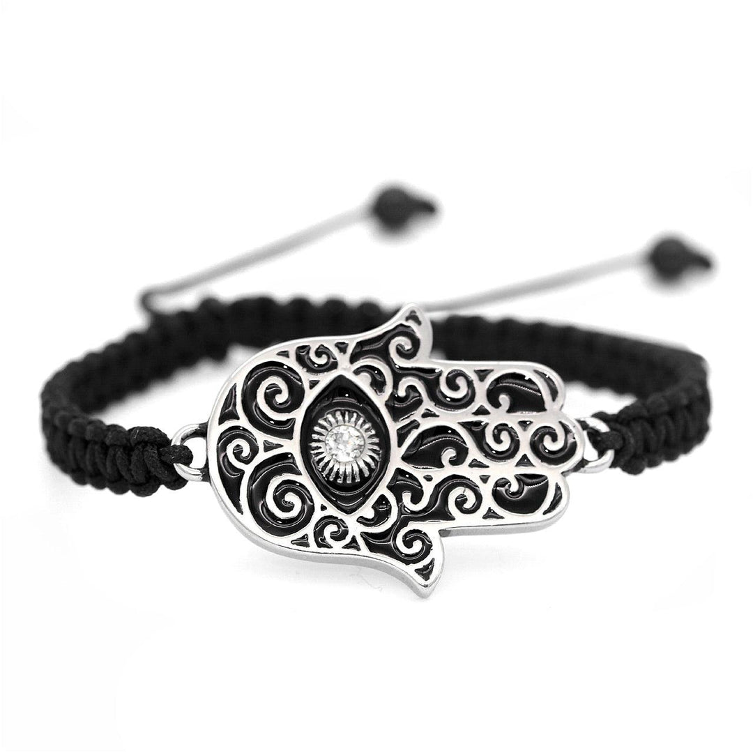 Hamsa Hand Woven Bracelet - Brand My Case