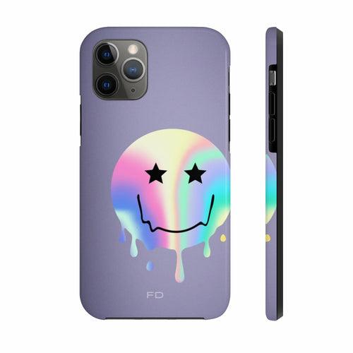 Happy Face with Stars Tough Case for iPhone with Wireless Charging - Brand My Case