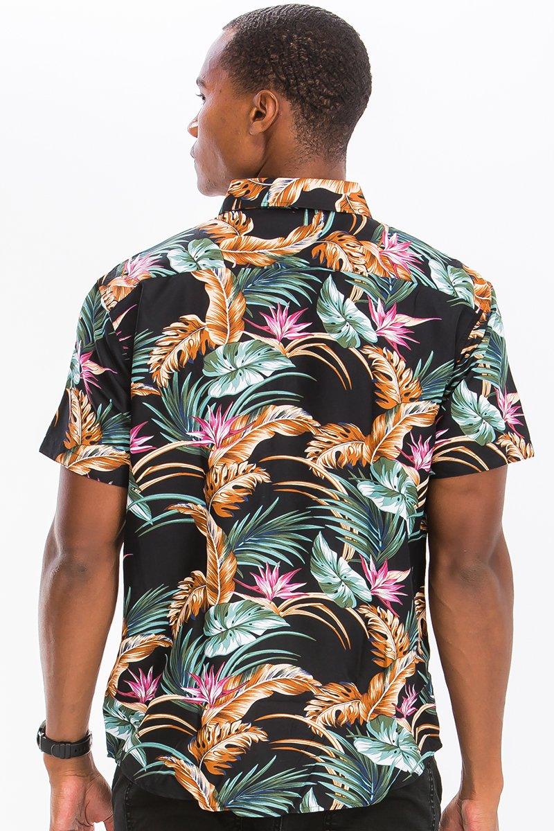 Hawaiian Print Button Down Shirt - Brand My Case