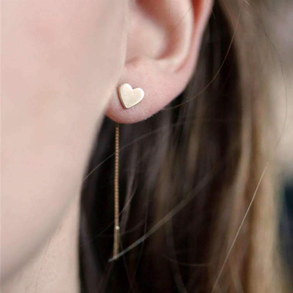 Heart Drop Earrings - Brand My Case