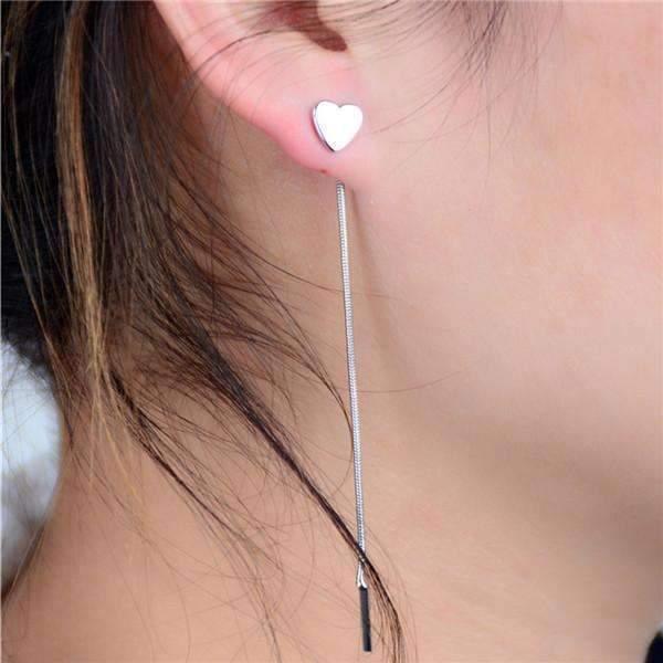 Heart Drop Earrings - Brand My Case