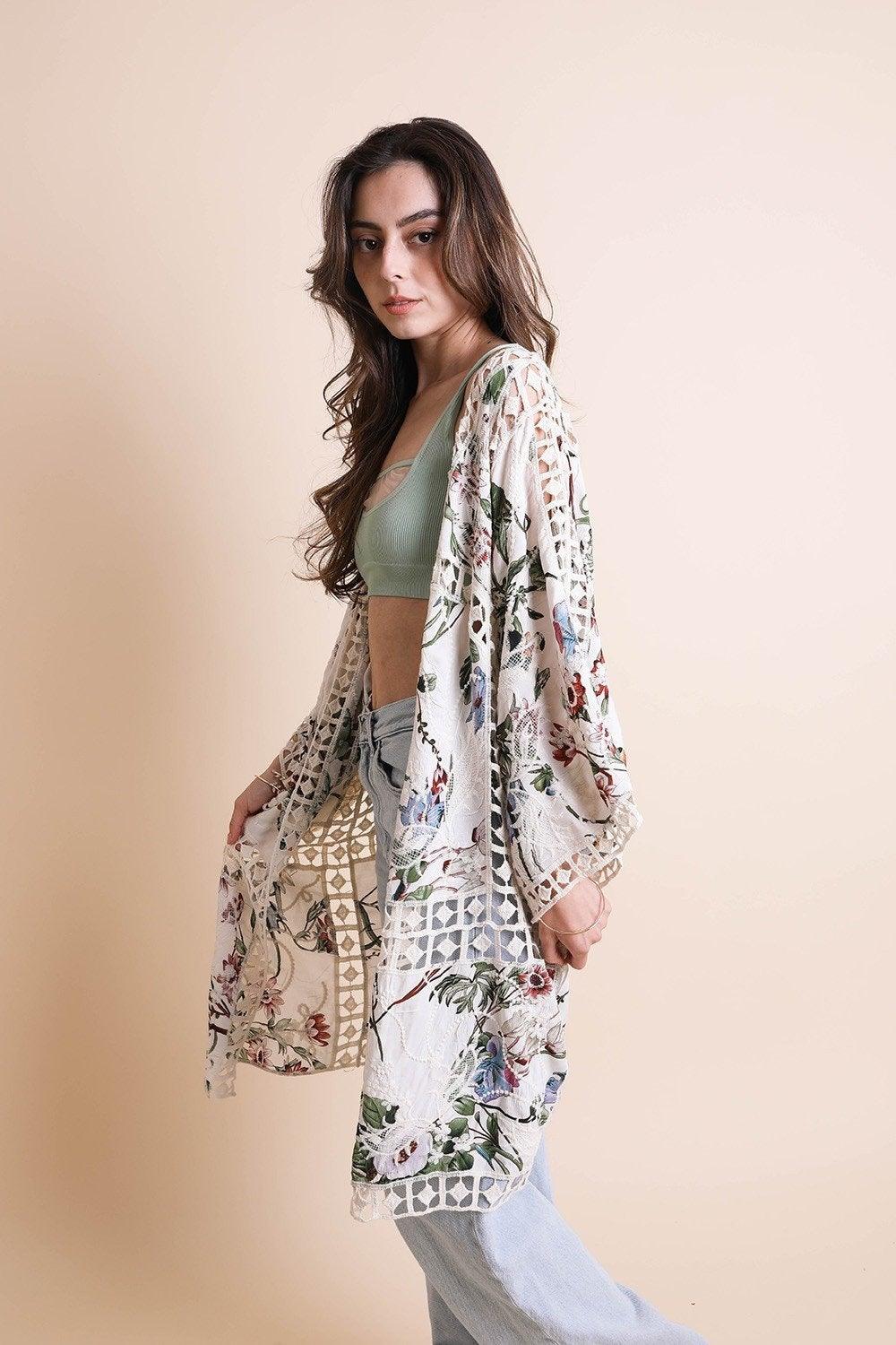 Heirloom Embroidered Kimono - Brand My Case