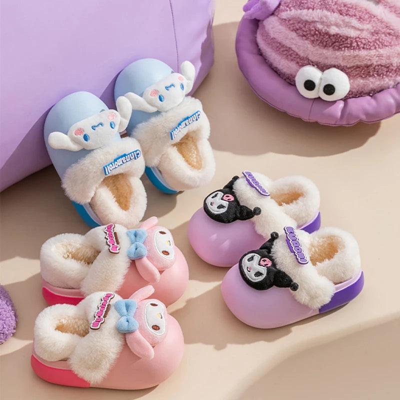 Hello Kitty Sanrio Kids Winter Cotton Slippers - Brand My Case